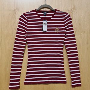 Lauren Ralph Lauren NWT Striped Crewneck Top XS